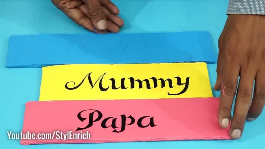 How to Make Nameplate from Waste Cardboard