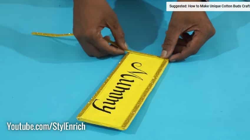 How to Make Nameplate from Waste Cardboard