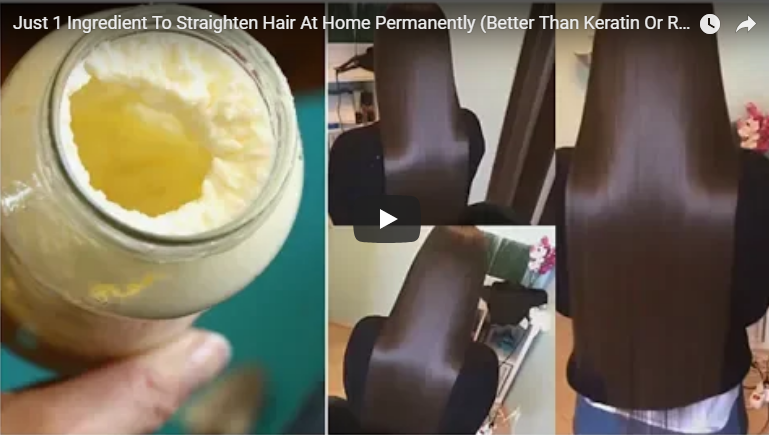 Just 1 Ingredient to Straighten Hair at Home