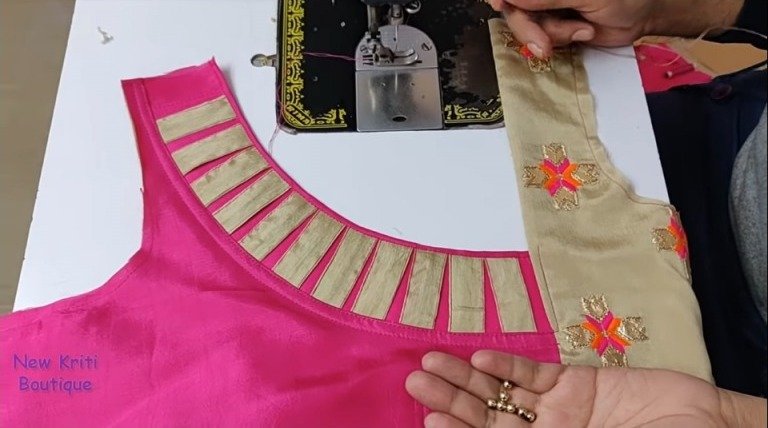 Kurti Neck Design Cutting and Stitching