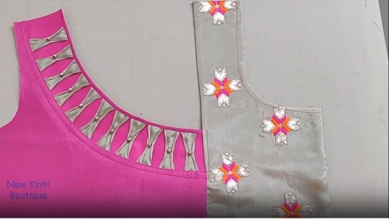 Kurti Neck Design Cutting and Stitching