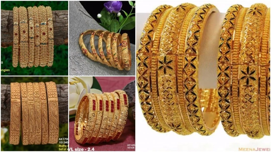 Latest 6 Pieces Gold Bangle Designs