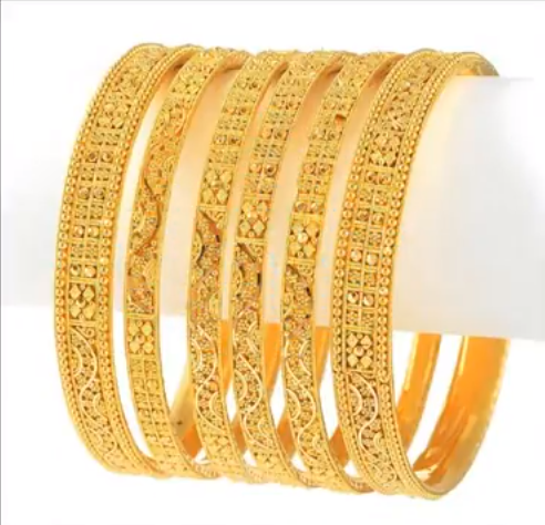 Latest 6 Pieces Gold Bangle Designs