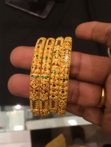 Latest 6 Pieces Gold Bangle Designs