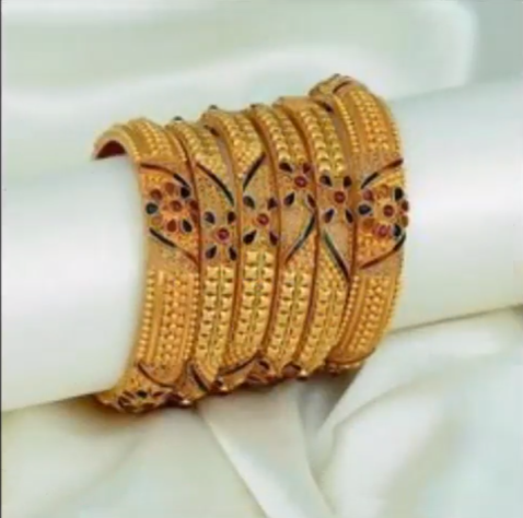 Latest 6 Pieces Gold Bangle Designs