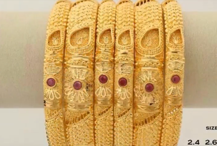 Latest 6 Pieces Gold Bangle Designs