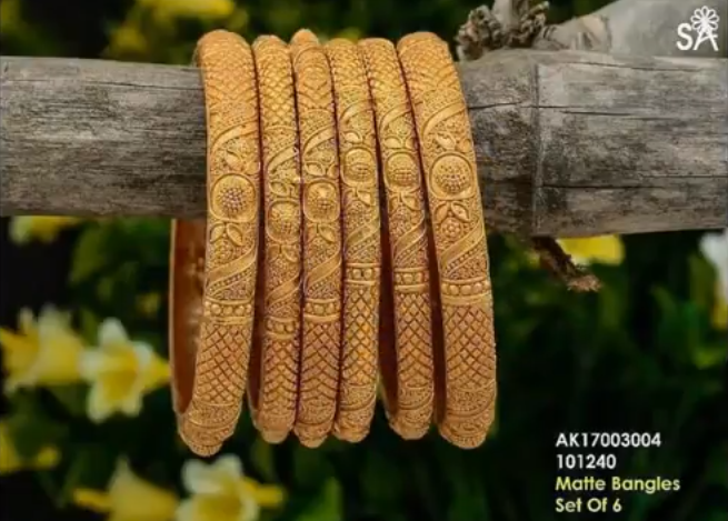 Latest 6 Pieces Gold Bangle Designs