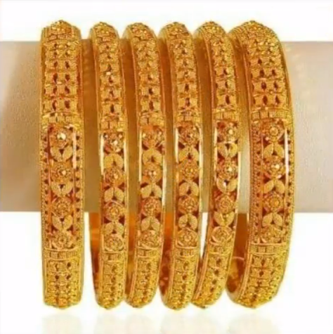 Latest 6 Pieces Gold Bangle Designs