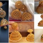Latest Gold Antique Jhumka Designs