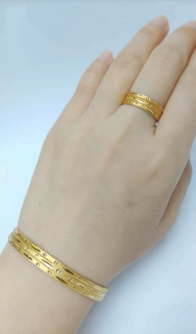 Latest Gold Bracelet and Ring Designs