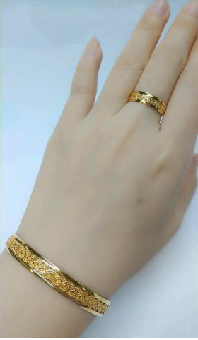 Latest Gold Bracelet and Ring Designs