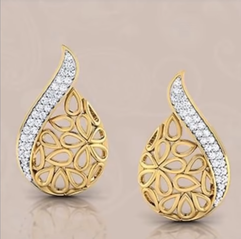 Latest Gold Earrings for Girls