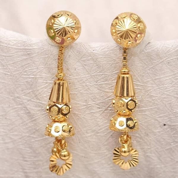 Light Weight Golden Latkan Earrings