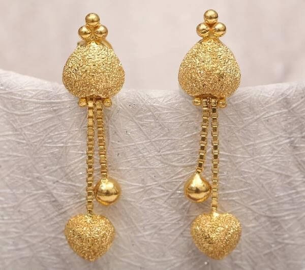 Light Weight Golden Latkan Earrings