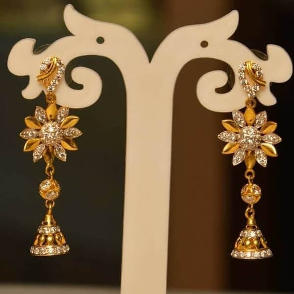 Light Weight Golden Latkan Earrings