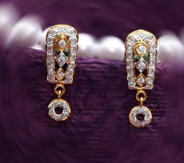 Light Weight Golden Latkan Earrings