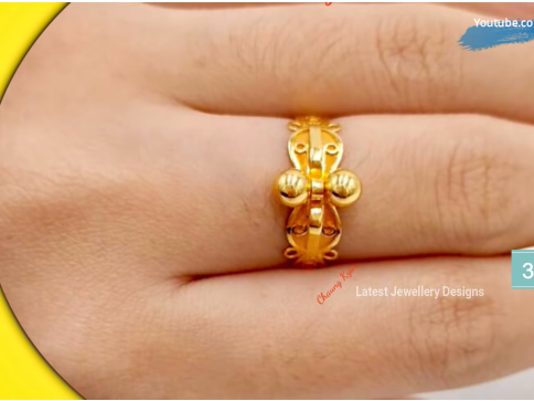 Light Weight Gold Rings for Women