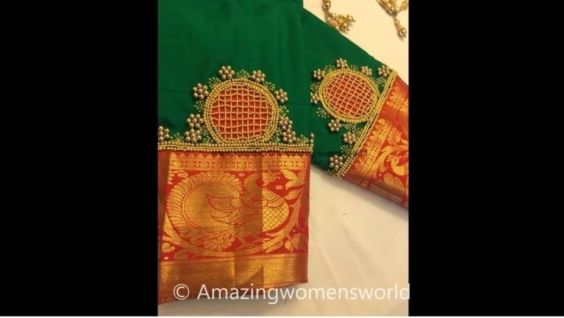 Most Beautiful Zardosi Chex for Blouse