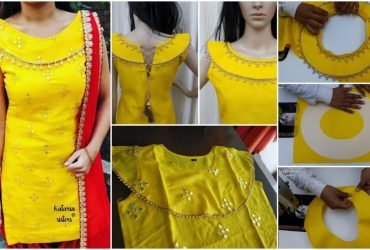 Party Wear Kurti Boat Neck Designs