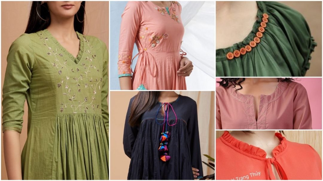 Fashionable Kurti Neck and Sleeve Designs