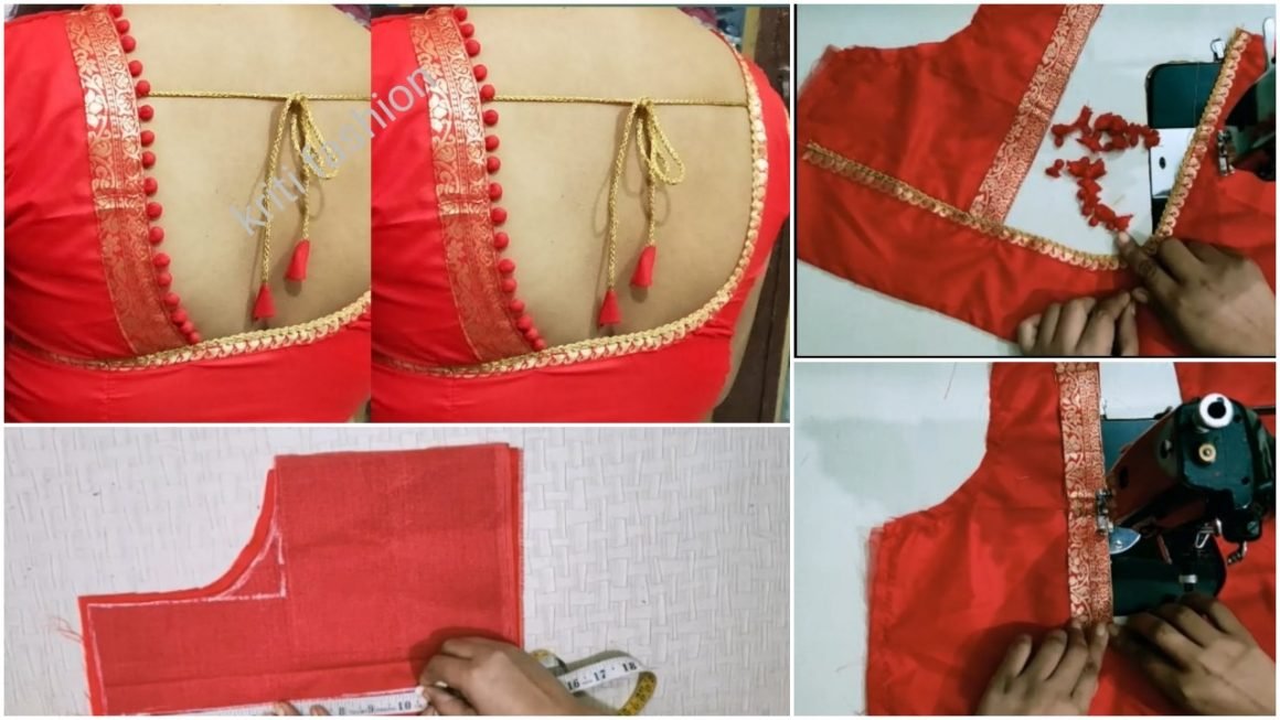 Stylish blouse cutting and stitching