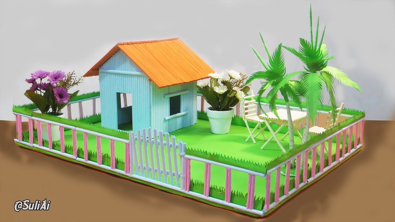 Beautiful Paper House With Playground