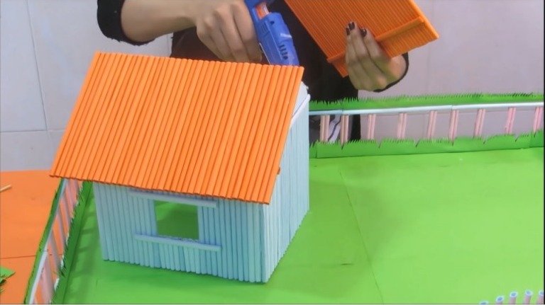 Beautiful Paper House With Playground