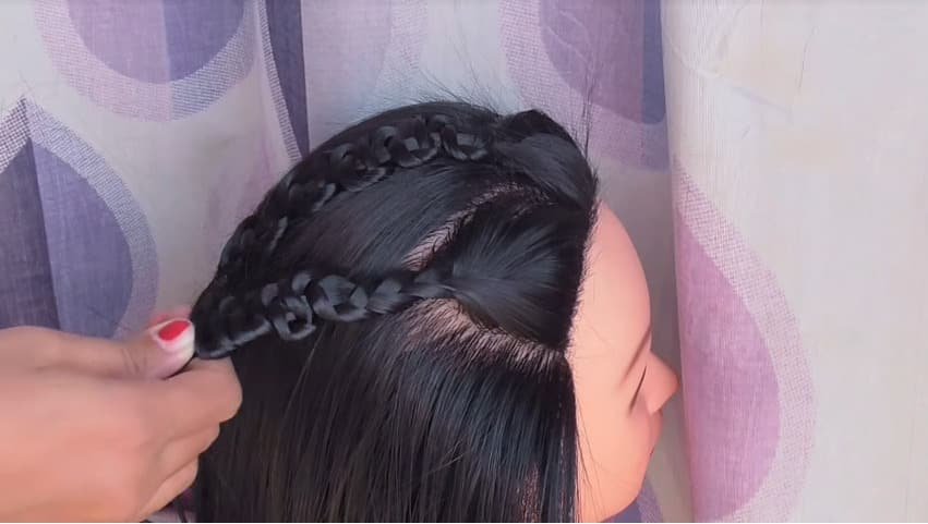 Easy and Stylish Party Wear Hairstyle