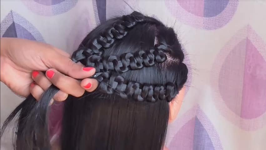 Easy and Stylish Party Wear Hairstyle