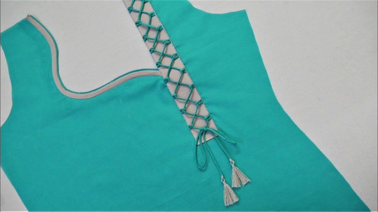 Stylish Neck Design Cutting and Stitching