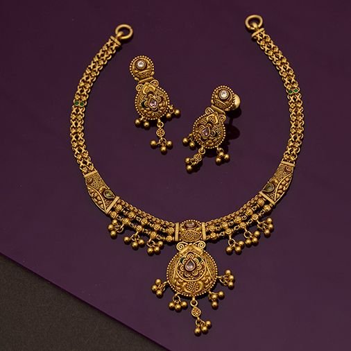 Antique Gold Necklace Designs