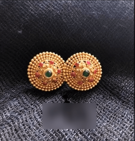 Big Gold Stud Earring Designs