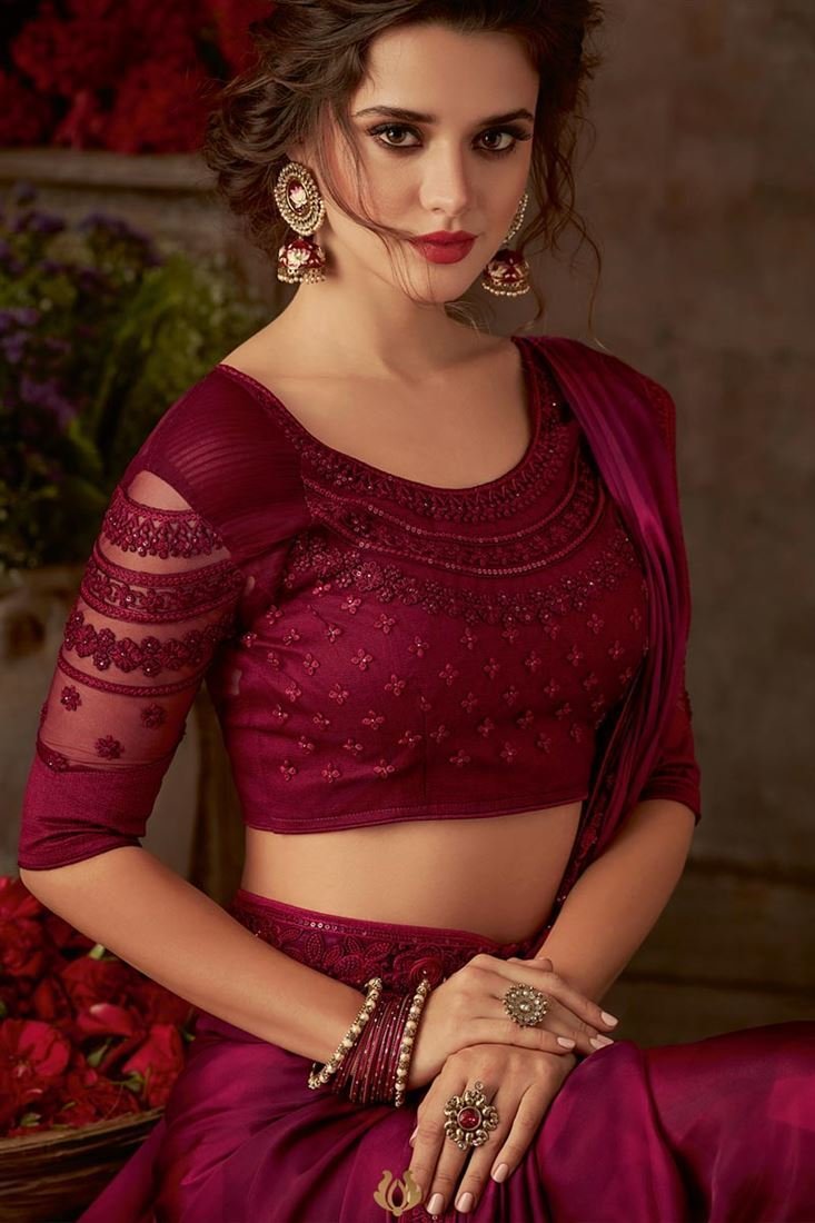 Bridal Net Blouse Designs