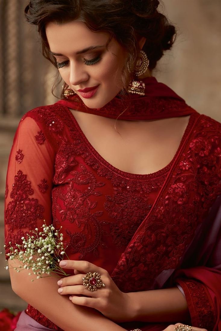 Bridal Net Blouse Designs