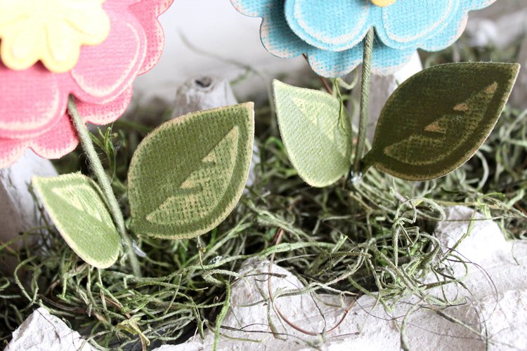 Recycled Egg Carton Craft Flower Box