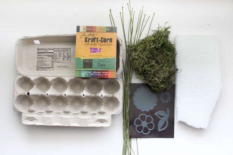 Recycled Egg Carton Craft Flower Box