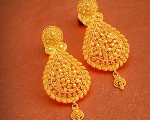 Traditional Gold Earring Designs for Women