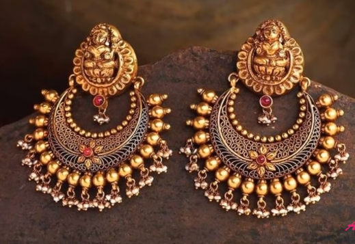 Traditional Gold Earring Designs for Women