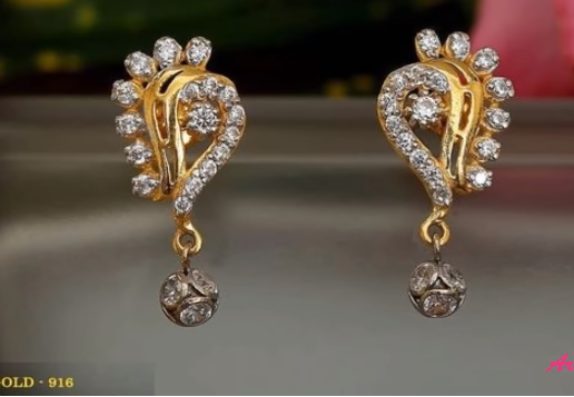 Traditional Gold Earring Designs for Women