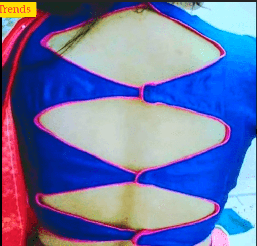 Back Neck Designs for Silk Sarees