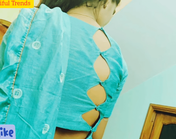 Back Neck Designs for Silk Sarees