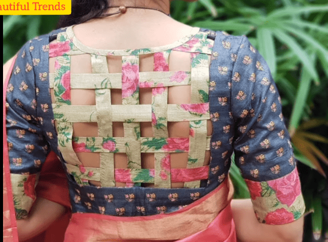 Back Neck Designs for Silk Sarees