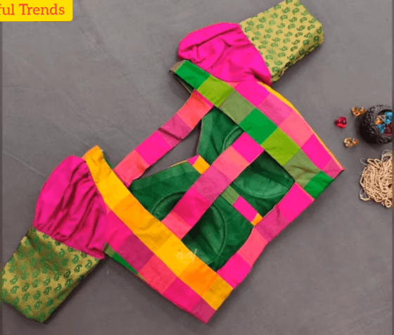 Back Neck Designs for Silk Sarees