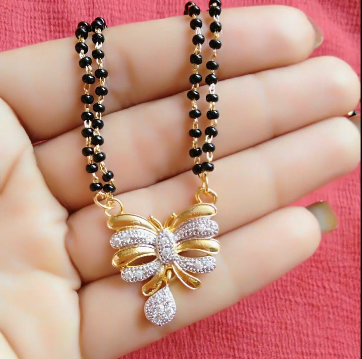 Black Beads Mangalsutra Designs