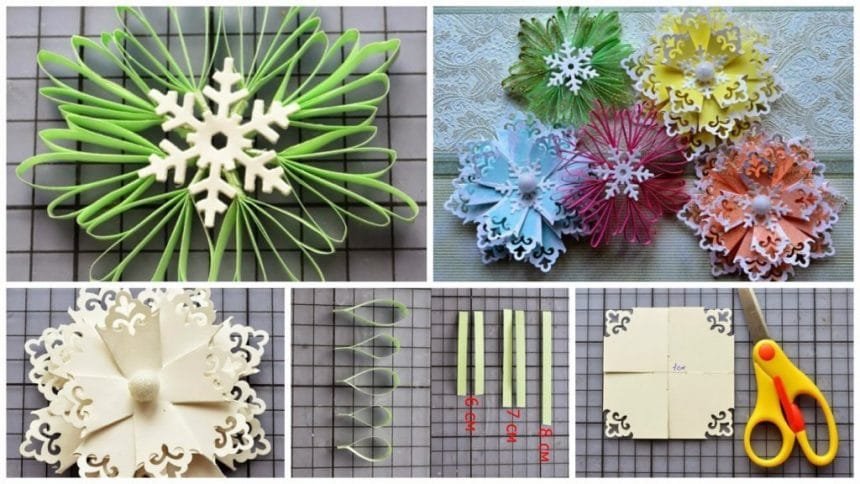 Snowflakes for New Year Decoration