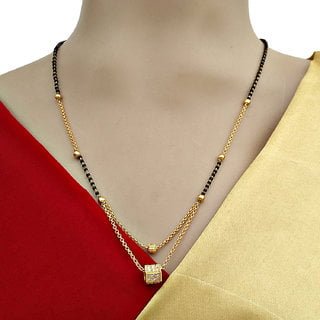 20 Modern short mangalsutra designs for a sleek and stylish look 2