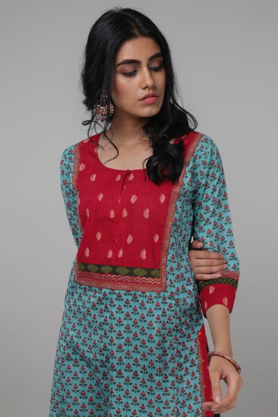 normal cotton kurti design