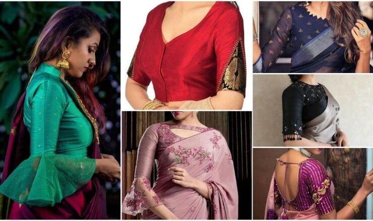 Best saree blouse sleeve designs images