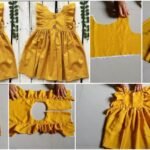 Designer cute baby frock for 1-2 year baby girl