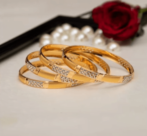 Exclusive gold bangles designs 16